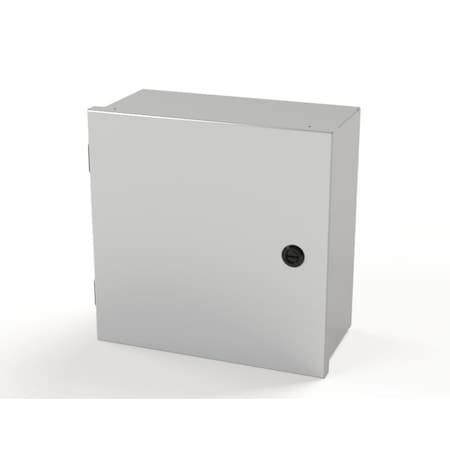 Saginaw Control & Engineering 1/4 Turn Latch Electrical Enclosures, 12 in H, 6 in D, 12 in W, NEMA 1, Carbon Steel SCE-12N1206LP